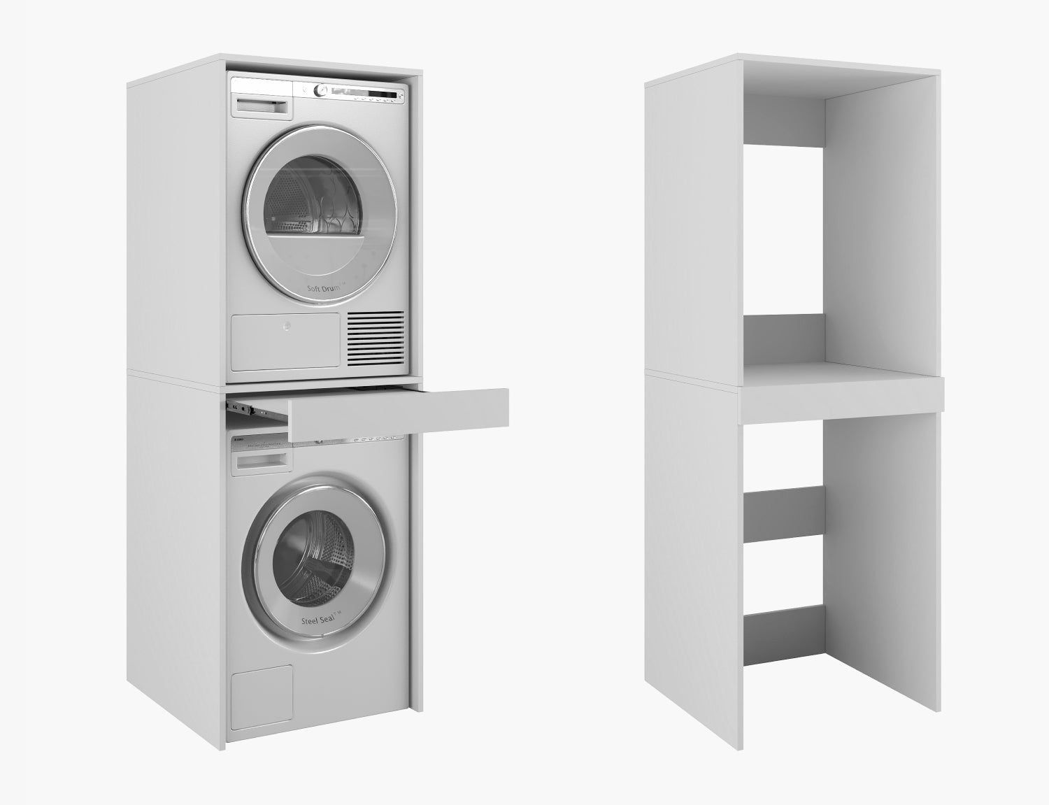 Waschmaschinenschrank mit Ausziehplatte DANTE Waschmaschinenschrank mit Ausziehplatte DANTE