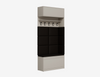 EMI wardrobe with panels and hanging cabinet